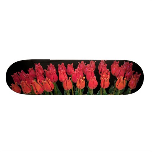 Venetian Murano Glass Roses Skateboard