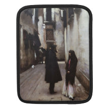 Venetian Street fine art painting John Sargent Sleeves For iPads