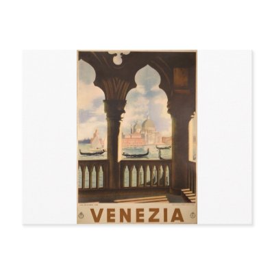 Venezia poster design Post Card