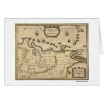 Venezuela by Hondius Map - 1630 Card
