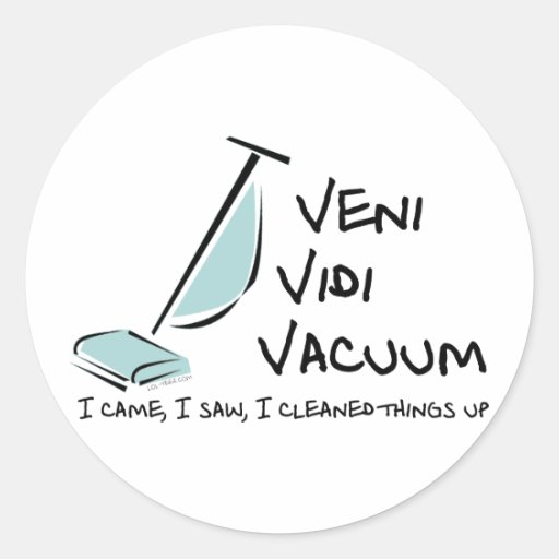 Veni Vidi Vacuum Sticker