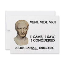 Veni, Vidi, Vici - I Came, I Saw, I Conquered Invitations
