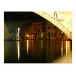 Venice at night postcards