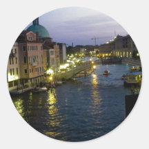 Venice at night stickers