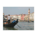Venice Canal with Bridge Post Card