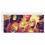Venice Carnival Masks rack cards