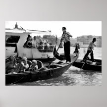 VENICE GONDOLERS ON THE GRAND CANAL POSTERS