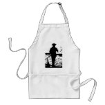 VENICE GONDOLIER IN BLACK AND WHITE APRONS