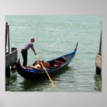 Venice Gondolier, S Cyr Poster