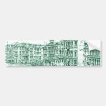 Venice in green ink bumper sticker