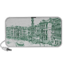 Venice in green ink iPhone speaker
