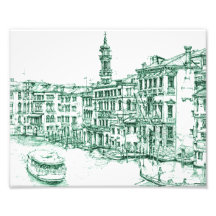 Venice in green ink photograph