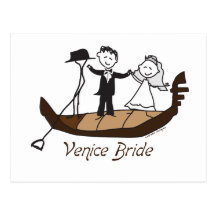 Venice Italy Bride Post Cards