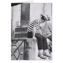 Venice Italy Gondolier Gondoliers Cards