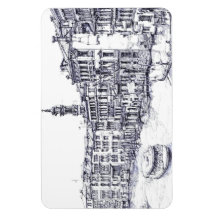 Venice, Italy, in ink Vinyl Magnets