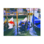 Venice Italy Postcard Post Card Gondolas