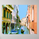 Venice Italy Street Scene posters