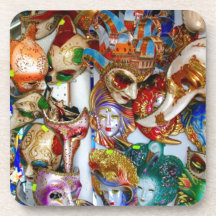 Venice Masks Beverage Coaster