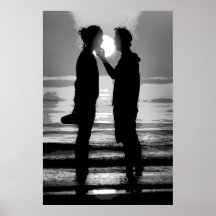 VENICE SUNSET AT LIDO BEACH POSTER