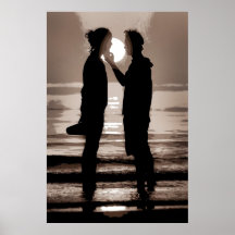 VENICE SUNSET AT LIDO BEACH POSTERS