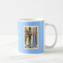Venise Et Le Lido Vintage Coffee Mugs