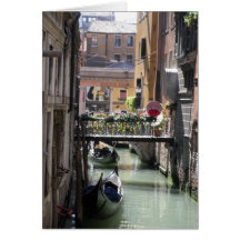 Venitian Canal Greeting Cards