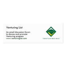 Venturing List cards Business Card Templates