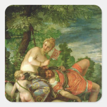 Venus and Adonis, 1580 Sticker