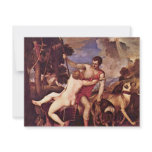 Venus And Adonis,  By Tizian (Best Quality) invitations