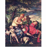 Venus And Adonis By Veronese Paolo (Best Quality) photo sculptures
