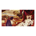 Venus And The Lute Player,  By Tizian photo cards