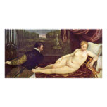 Venus And The Organ Player By Tizian photo cards