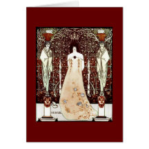 Venus Between Terminal gods Greeting Cards