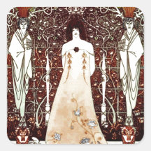 Venus Between Terminal gods Square Sticker