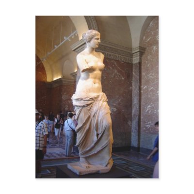 Venus de Milo in the Louvre Paris France David Mon Postcards by rahulbiswas
