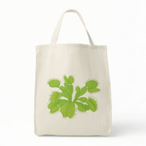 Venus Flytrap Grocery Tote Canvas Bags