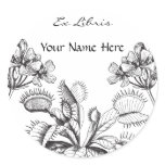 Venus Flytrap Vintage Bookplate