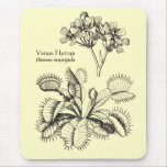 Venus Flytrap Vintage Floral mousepads