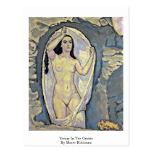Venus In The Grotto By Moser Koloman Post Card