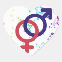 Venus Mars Joined Sticker (Heart)