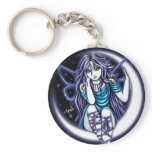 "Venus Moon"  Celestial Fairy Art Keychain