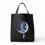 "Venus Moon" Crescent Moon Fairy Art Canvas Tote bags