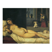Venus of Urbino by Titian, Renaissance Art Postcard