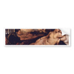Venus With Cupid And Organist Dog By Tizian bumper stickers