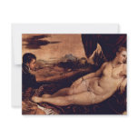 Venus With Cupid And Organist Dog By Tizian invitations