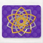 Venusblume Duo GoldSilver | flower of life pattern mousepads