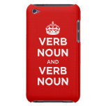 Verb Noun and Verb Noun iPod Touch Covers