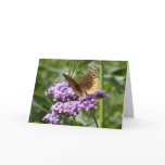 Verbena and butterfly notecard
