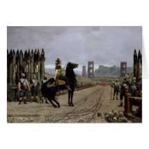Vercingetorix  before Caesar, 52 BC, 1886 Greeting Cards