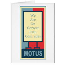 vereteno's: CORRECT PATH COMRADES Greeting Card